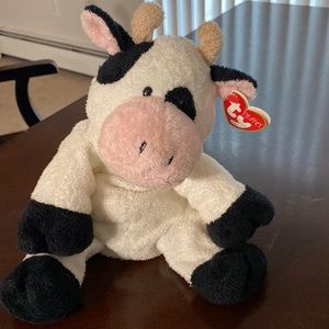 Ty Beanie Babies Baby Pluffies Milkers Cow Very Soft Rare Vintage Collect Plush